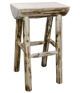 Montana Half Log Bar Stool