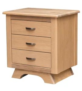 Neptune 3 Drawer Nightstand - QUICK SHIP