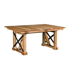 Industrial Trestle Dining Table