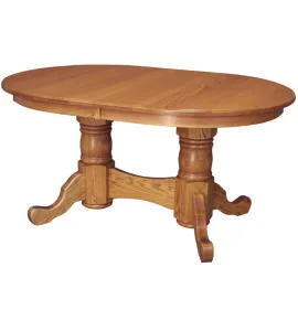 Double Pedestal Dining Table