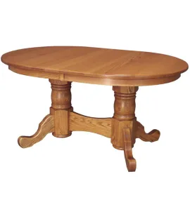 Double Pedestal Dining Table