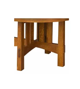 Round Modesto Trestle Dining Table