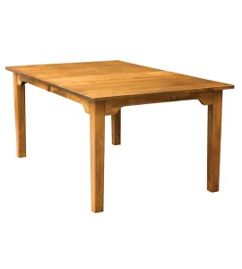 Shaker Mission with Arch Skirt Legged Dining Table