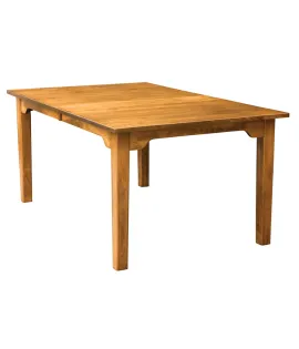 Shaker Mission with Arch Skirt Legged Dining Table