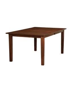 Shaker Mission with Straight Skirt Legged Dining Table