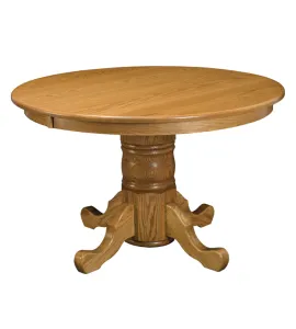 Single Pedestal 42" Round Top Dining Table