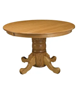 Single Pedestal 42&quot; Round Top Dining Table