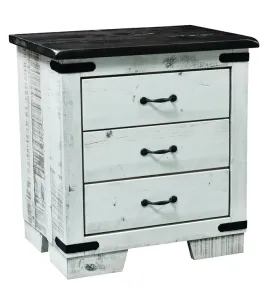 Old Tymes 3 Drawer Night Stand