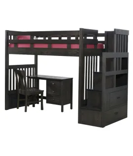 Kingston Loft Bed with Desk &amp; Chair