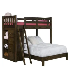 #1620 Sedona Loft Bed with Bookcase