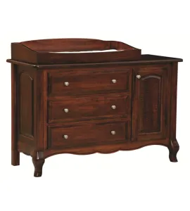 French Country 3 Drawer Dresser w/ Door