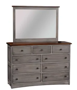PA Mission 9 Drawer Dresser
