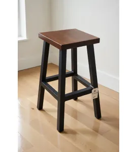 Barstool with Black Metal Base - QUICK SHIP - 30% Off or Best Offer