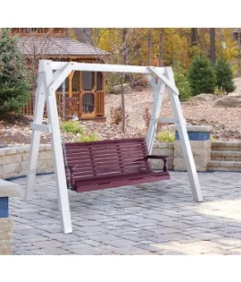 Poly Vinyl White A-Frame Swing Stand