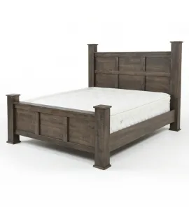 Queen Bed - Curly Maple, Antique Slate - QUICK SHIP - 30% Off or Best Offer