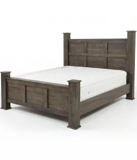 Queen Bed - Curly Maple, Antique Slate - QUICK SHIP - 30% Off or Best Offer