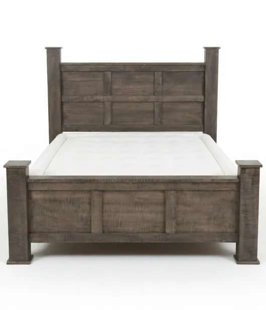 Queen Bed - Curly Maple, Antique Slate - QUICK SHIP - 30% Off or Best Offer