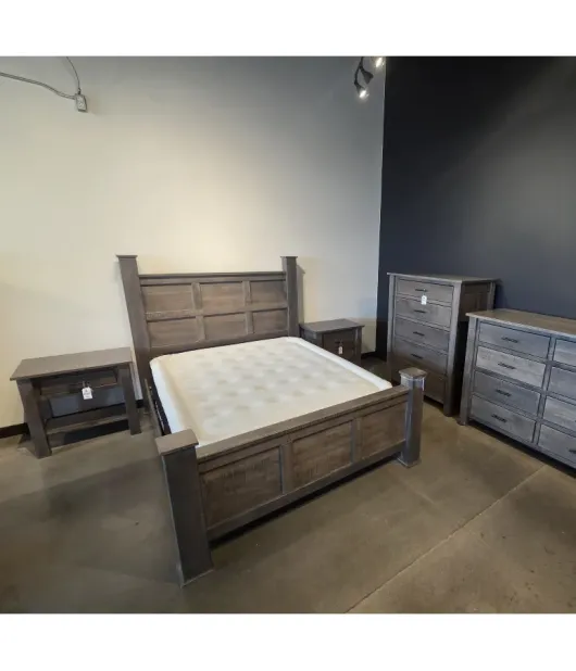 Queen Bed - Curly Maple, Antique Slate - QUICK SHIP - 30% Off or Best Offer