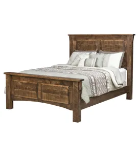 Rough Cut Maplewood 2-Panel Bed