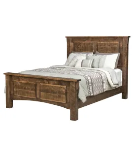 Rough Cut Maplewood 2-Panel Bed