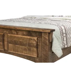 Rough Cut Maplewood 2-Panel Bed