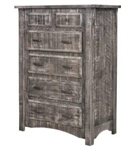 Rough Cut Maplewood 6-Drawer Chest
