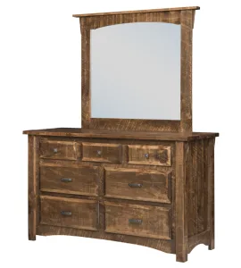 Rough Cut Maplewood 7-Drawer Dresser