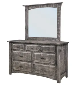 Rough Cut Maplewood 7-Drawer Dresser