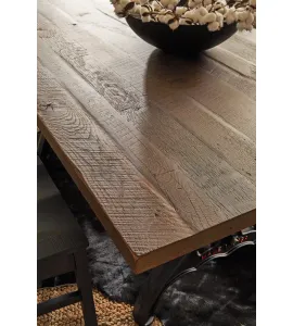 Iron Forge Trestle Leg Dining Table