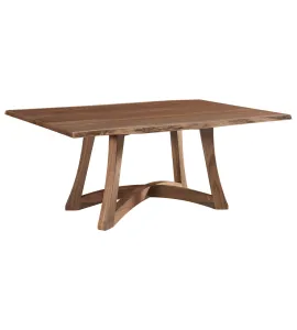 Tifton Live Edge Trestle Table - Quick Ship