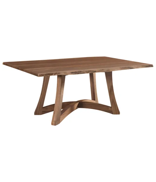 Tifton Live Edge Trestle Table - Quick Ship