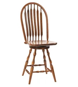 Bent Paddle Swivel Bar Stool