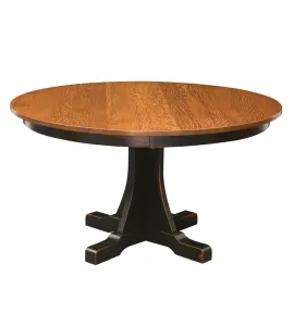Ridgewood Mission Single Pedestal Dining Table