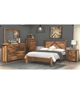Reclaimed Post Mission Bedroom Set