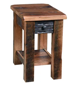 Reclaimed Post Mission Chair Side Table