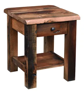 Reclaimed Post Mission End Table