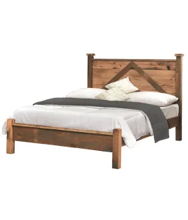 Reclaimed Post Mission Bed with Low Footboard