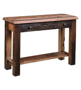 Reclaimed Post Mission Sofa Table