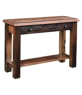 Reclaimed Post Mission Sofa Table