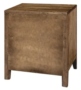 Sandalwood 3 Drawer Nightstand
