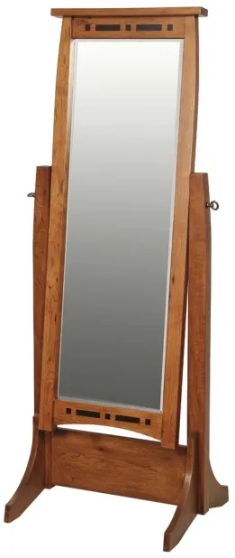 Boulder Creek Cheval Mirror with Inlays – 25¼"w x 66"h