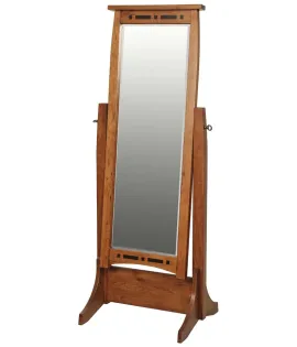 Boulder Creek Cheval Mirror with Inlays – 25¼&quot;w x 66&quot;h
