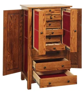 Jumbo Flush Mission Jewelry Armoire