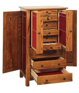 Jumbo Flush Mission Jewelry Armoire