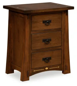Mesa 3 Drawer Nightstand