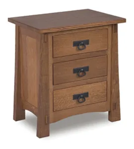 Modesto 27"  3 Drawer Nightstand