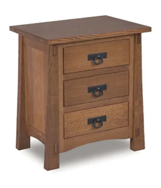 Modesto 27"  3 Drawer Nightstand