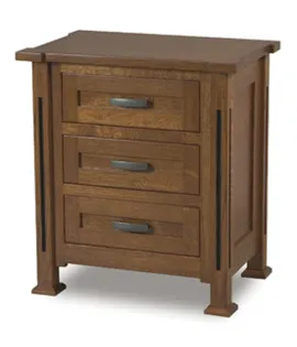 Parker Mission  27 &amp; 30&quot;  3 Drawer Nightstand