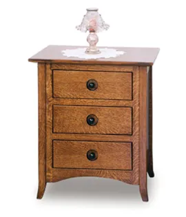 Shaker Hill 27 &amp; 30&quot; 3 Drawer Nightstand