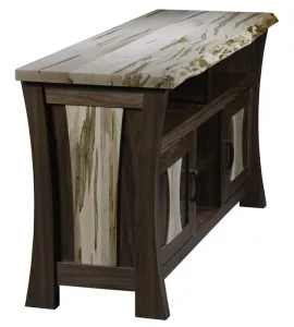 Legacy TV Console with Live Edge